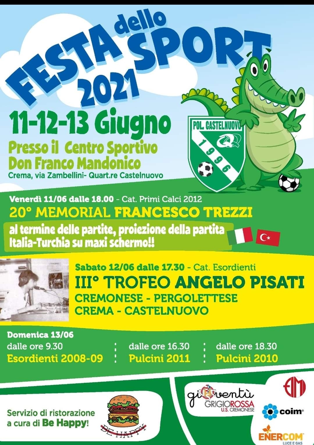 Paolo Pissavini, direttore generale della Polisportiva Castelnuovo, scrittore e Bella Persona presenta la Festa dello Sport a Castelnuovo