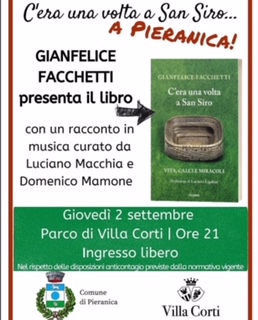 Gianfelice Facchetti, grande interista e figlio dell’immenso Giacinto, sarà a Pieranica per una seratona affascinante