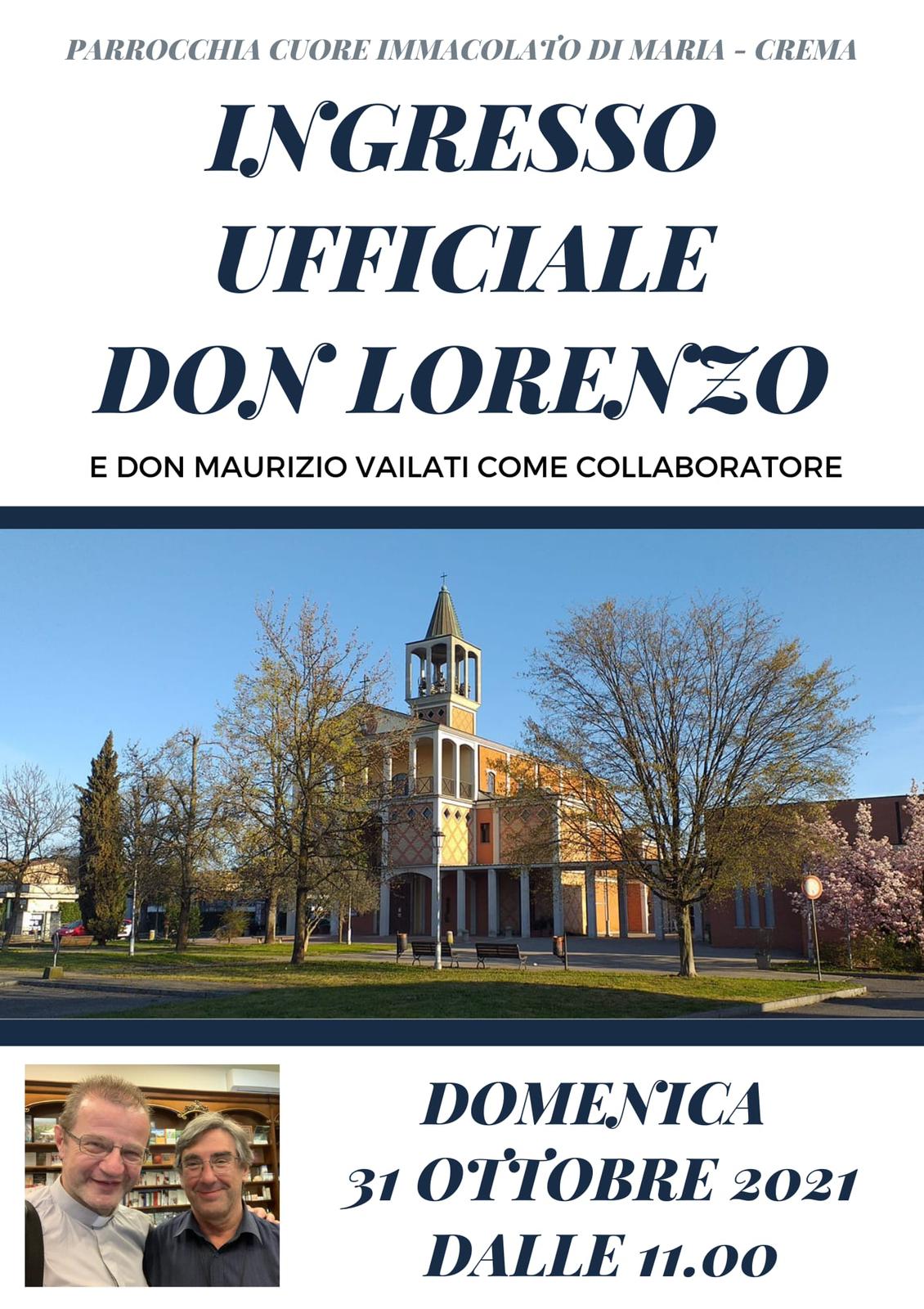Domenica prossima don Lorenzo Roncali (con don Maurizio Vailati come collaboratore) farà il suo ingresso a Castelnuovo
