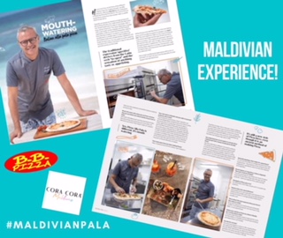 C’è pure il pizzaiolo (Mister BB Pizza) Aleandro Bruno Barbieri nel libro Made in Cora Cora Maldives Resort … Chapeau!