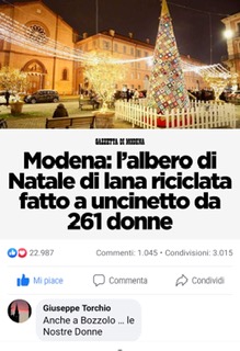 Il governatore dell’Emilia Romagna giustamente cita l’Albero di Natale ecologico emiliano via social, ma il sindaco di Bozzolo rilancia