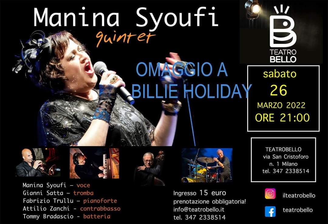 Al Teatro Bello di Milano riparte il tour del Manina Syoufi Quintet