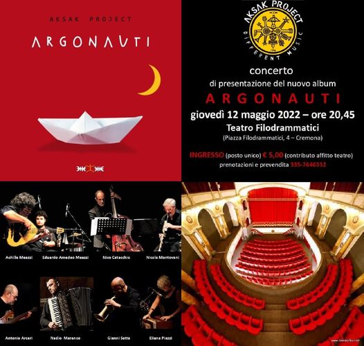 E’ tempo di live con gli Aksak Project al Teatro Filodrammatici di Cremona