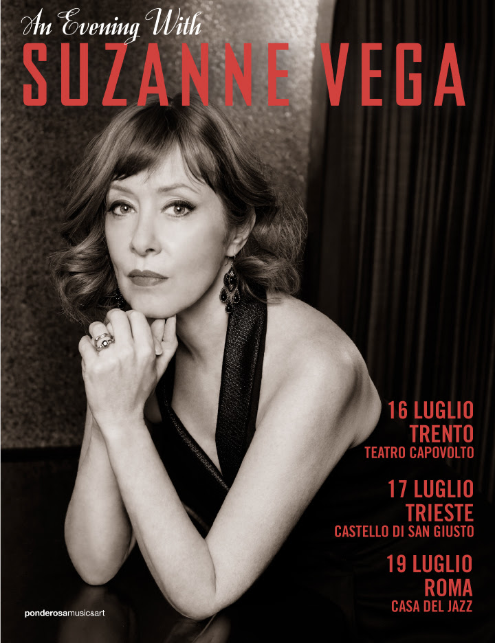 An Evening with Suzanne Vega, tre serate italiane per la cantauitricer americana a luglio