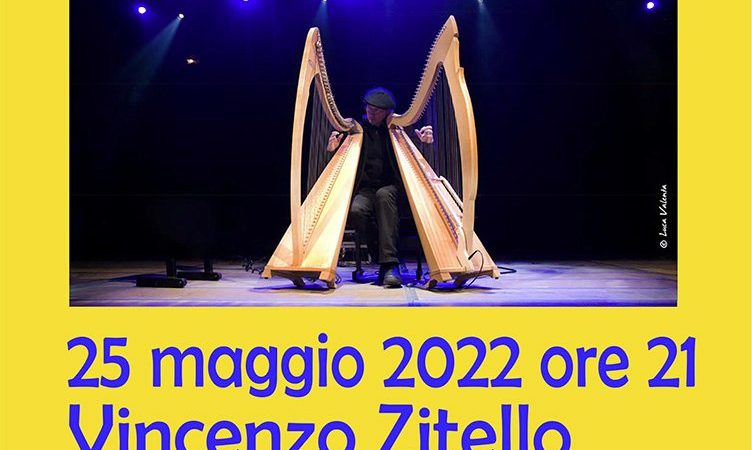 Le arpe di Vincenzo Zitello per un concerto a favore dell’Ucraina