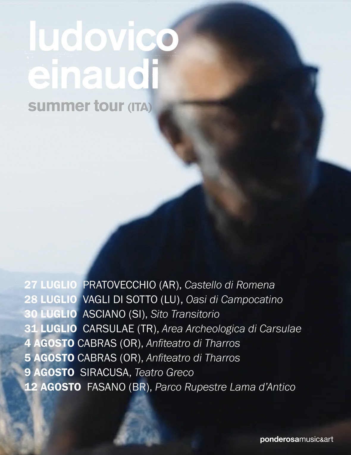 Ludovico Einaudi, ecco le date dell’Underwater summer tour 2022