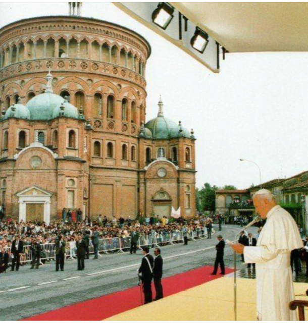 Damiano Cattaneo, sindaco di Capralba, ricorda la storica visita di San Giovanni Paolo II a Crema