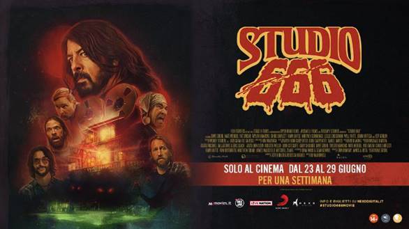 Il delirante film dei Foo Fighters Studio 666 nei cinema italiani dal 23 al 29 giugno