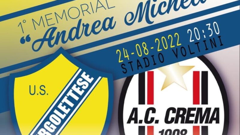 Per ricordare l’ex presidente del Pergo Andrea Micheli, purtroppo stroncato dal covid nel 2020, arriva il derby Pergolettese – Crema col “ Memorial Micheli”