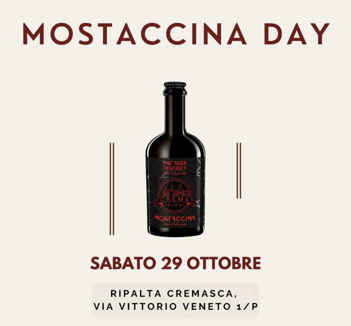 Torna la Mostaccina Day: il giorno dedicato alla Birra di Crema, da abbinare al Tortello Cremasco, Made in The Beer District …