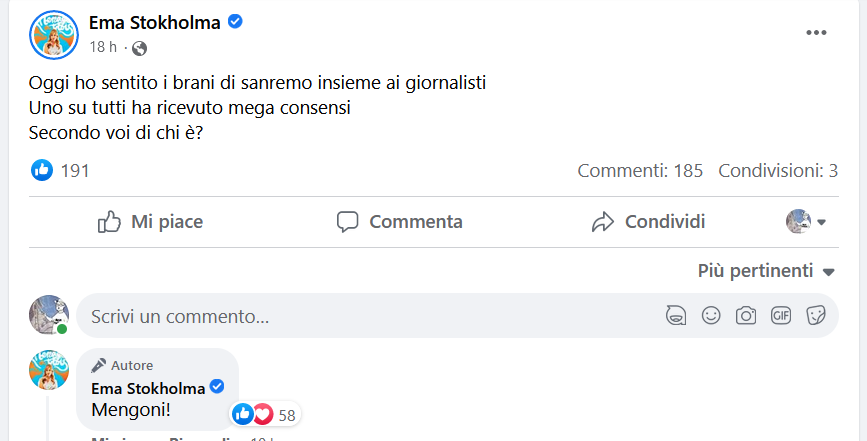 Sanremo, ovazione della stampa per il brano di Mengoni firmato dal cremasco Simonetta