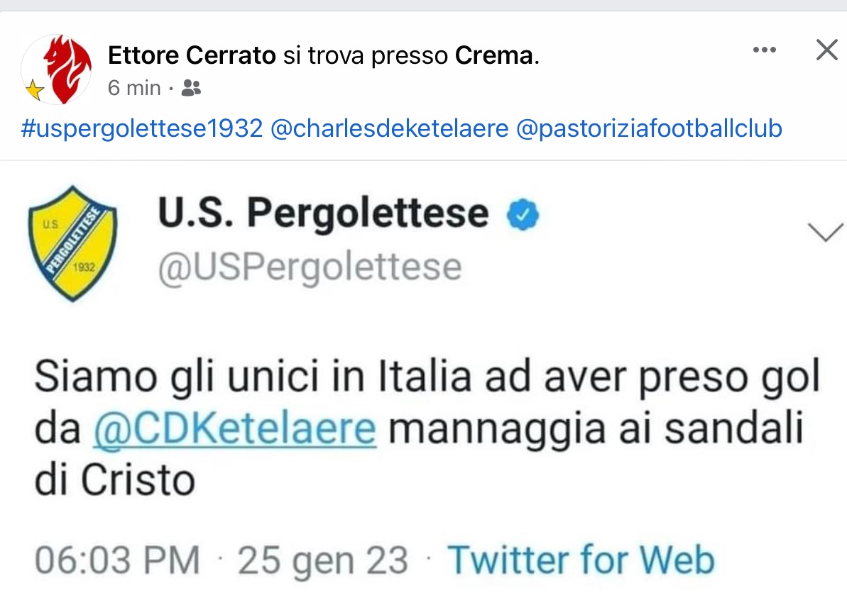 Ettore Cerrato mi consenta: nel menù del Mangia e Fuggi non possono mancare due pizze: una per il Milan e una per la Juventus, no?  