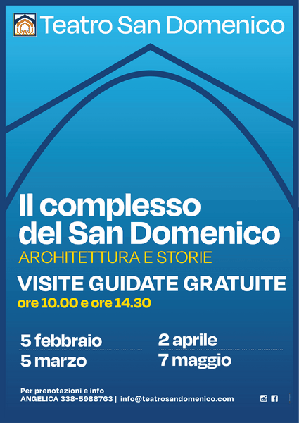Quattro nuovi appuntamenti con le visite guidate gratuite nel complesso del San Domenico