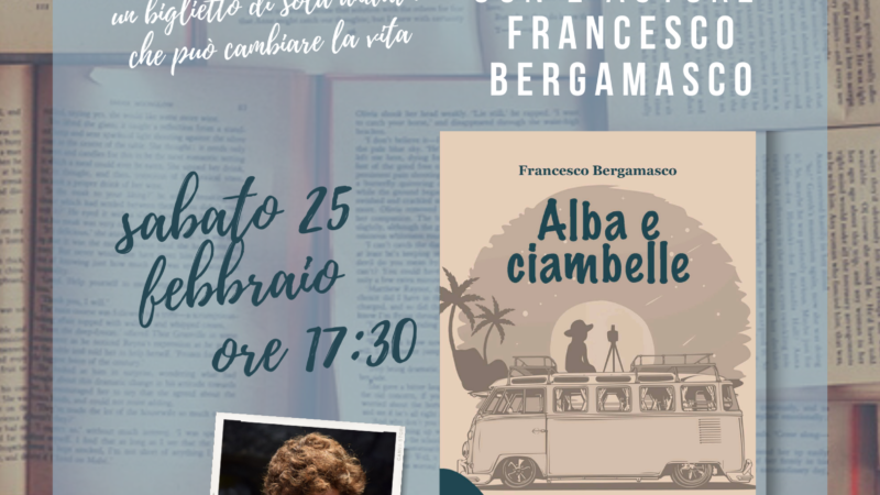 Presentazione “Alba e ciambelle” sabato 25 febbraio presso la Libreria Brioschi di Crema