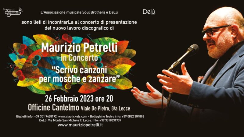 Maurizio Peterelli in concerto alle Officine Cantelmo di Lecce