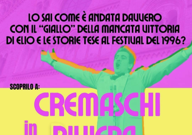 Cremaschi in riviera: la  serata concerto dedicata al Festival di Sanremo in cartello sabato al teatro san Domenico