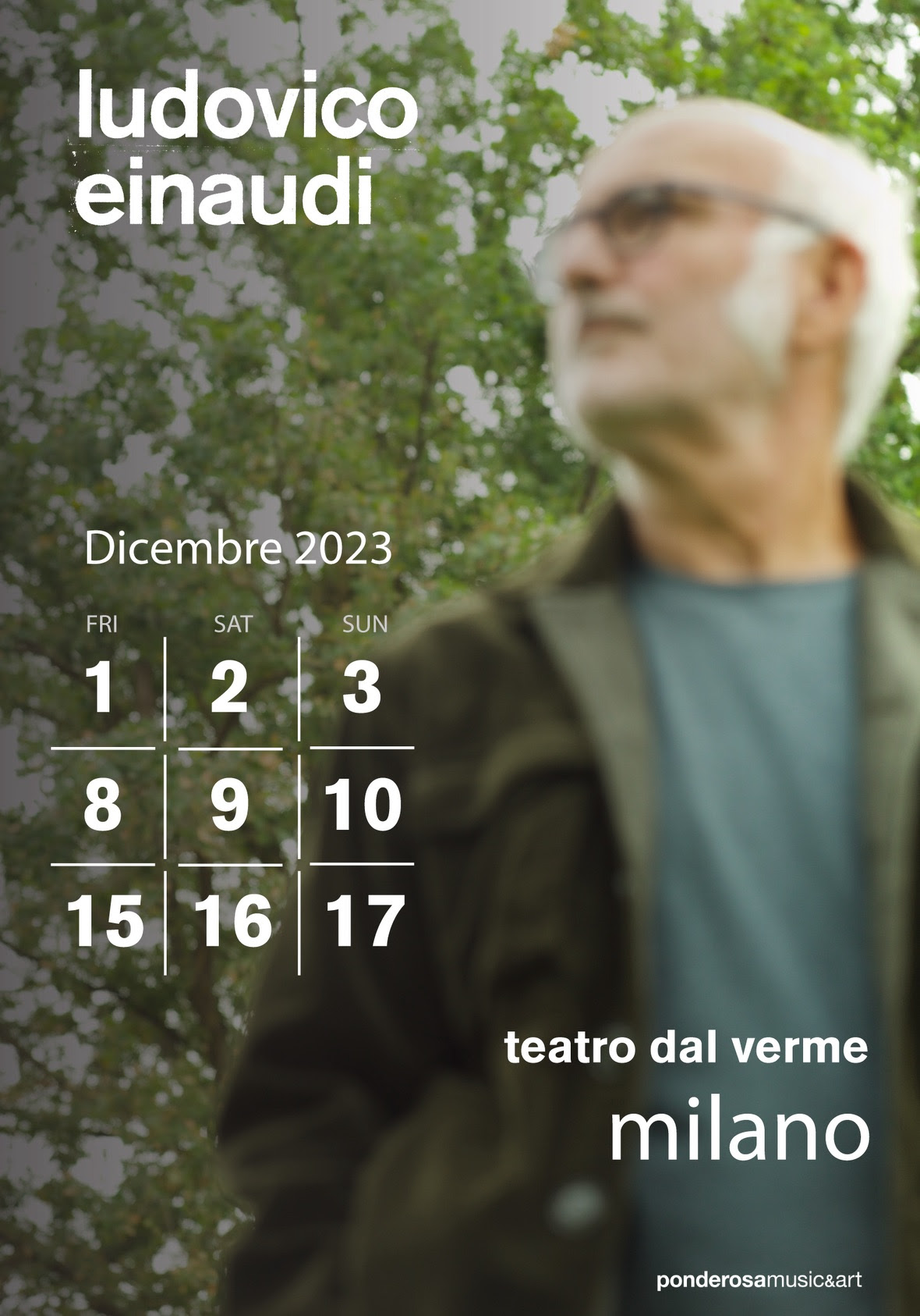 Ludovico Einaudi, dall’1 al 17 dicembre i concerti al Teatro Dal Verme di Milano
