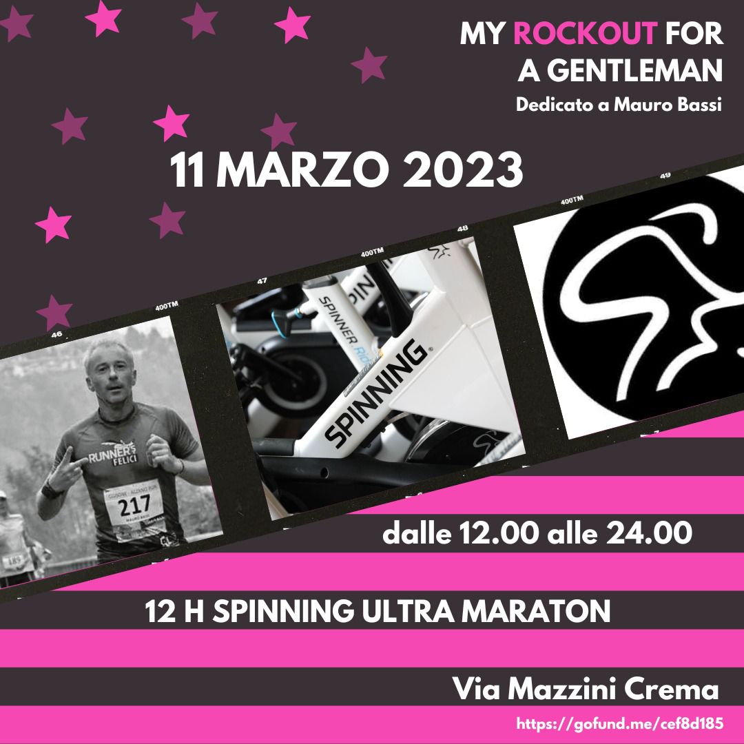 Per ricordare il grande sportivo Mauro Bassi, Crema si fa Rock con la “Dodici Ore Spinning Ultra Maraton”
