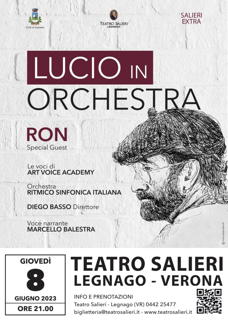 Lucio in orchestra, a Legnago prima nazionale, in occasione del 80° compleanno di Lucio Dalla