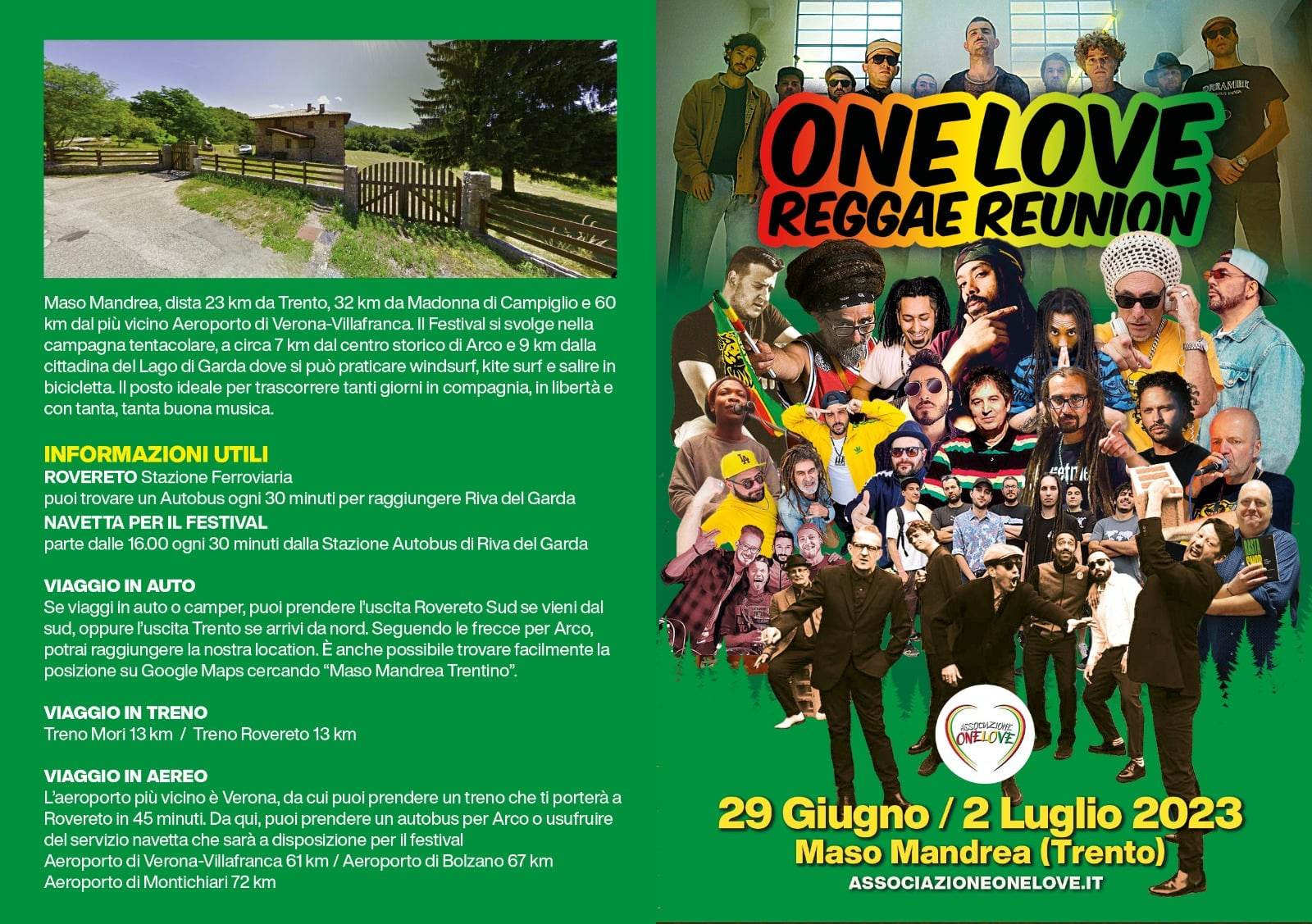 Torna il One Love Reggae Reunion, il festival reggae italiano che giunge alla sua terza edizione con un cambio di location