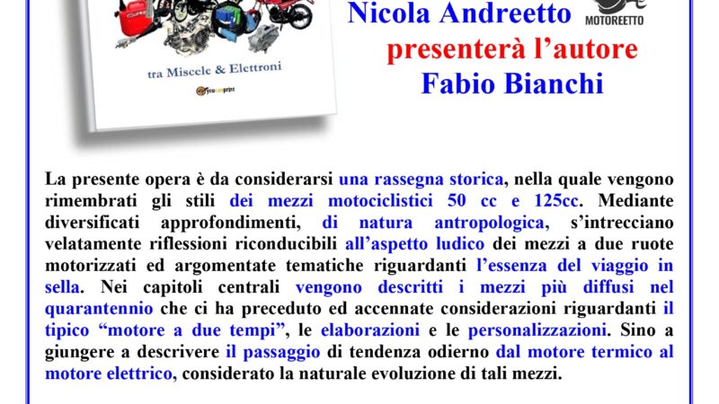 Mondadori Crema, presentazione del libro Antropologia motociclistica giovanile
