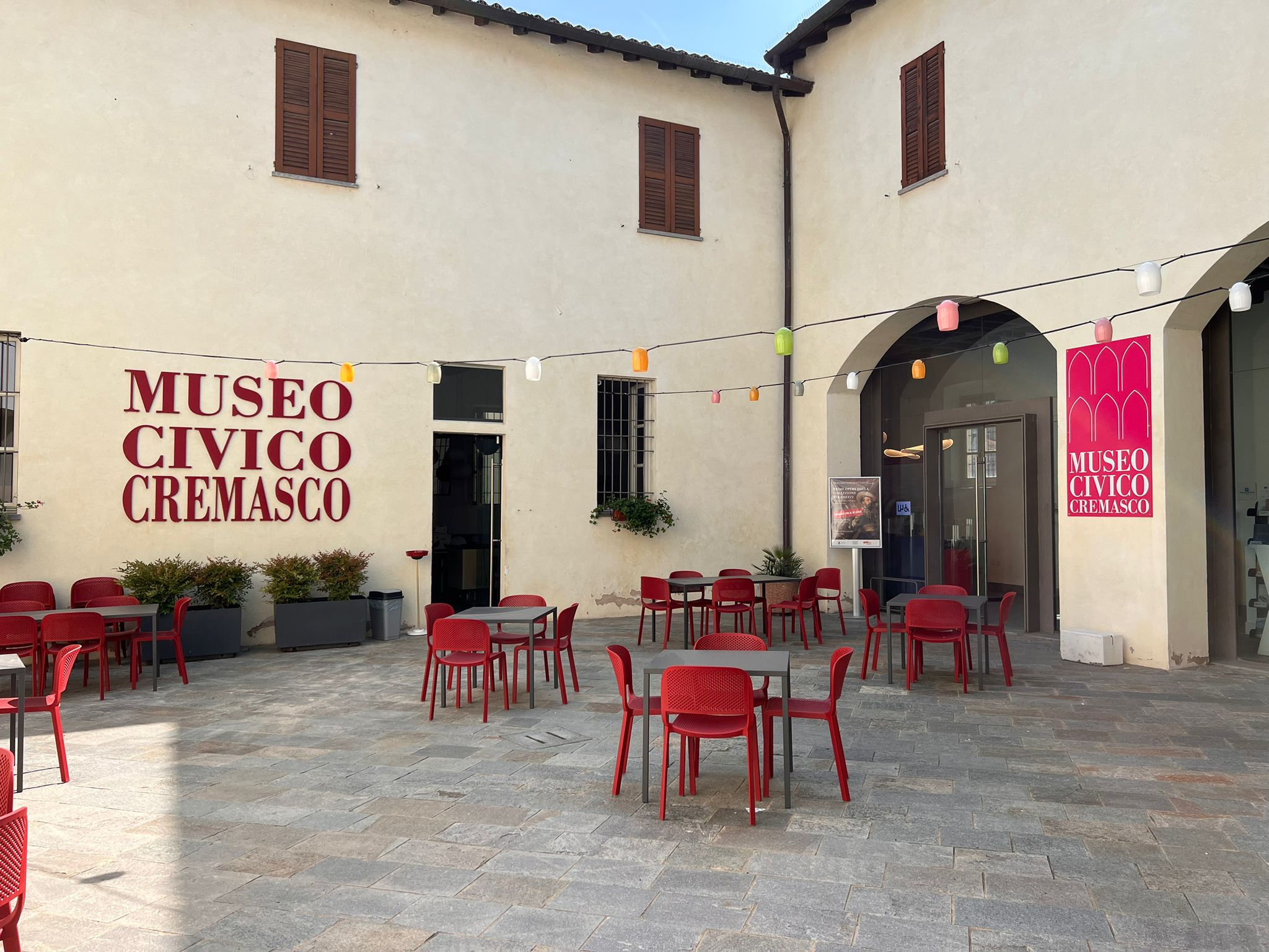 Il Bar del Museo Civico di Crema e del Cremasco riapre venerdì 7 luglio, un’accogliente oasi culturale per tutti i visitatori
