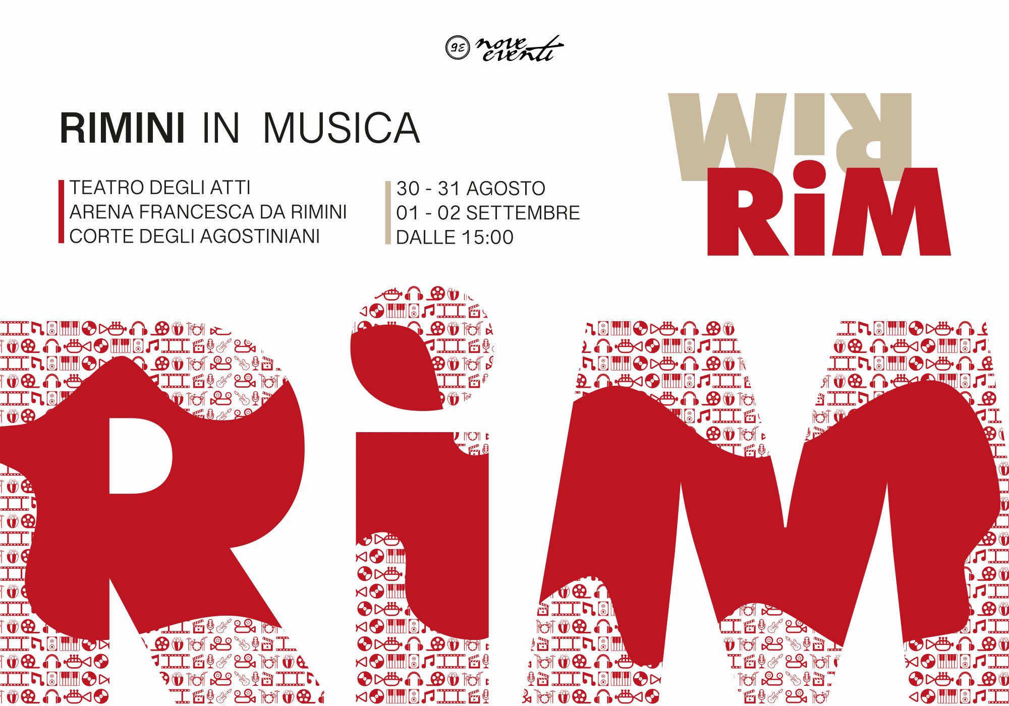 Dal 30 agosto al 2 settembre si terrà RiM (Rimini in Musica)