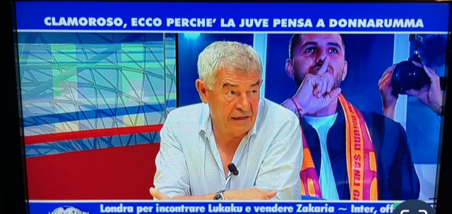Cesare Fogliazza, patron e soprattutto Deus Ex Machina della Pergolettese, grande calciofilo, ‘avvistato’ in televisione a parlare di football
