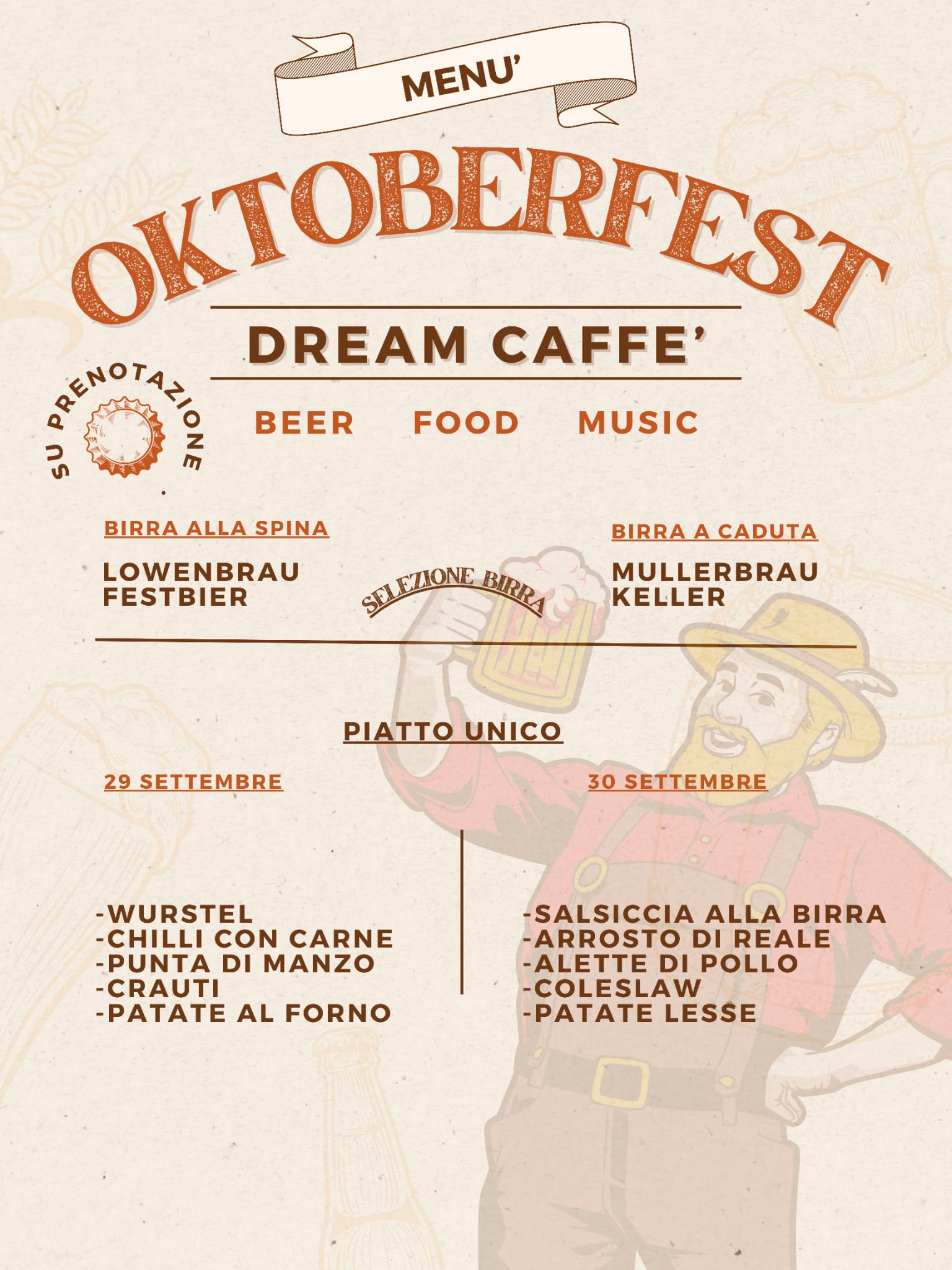 Grandioso a Pandino, bellissimo Borgo Visconteo: grazie a una sinergia tra quel Gagà di Massimo Mascherpa e il Dream caffè è Oktober Fest!