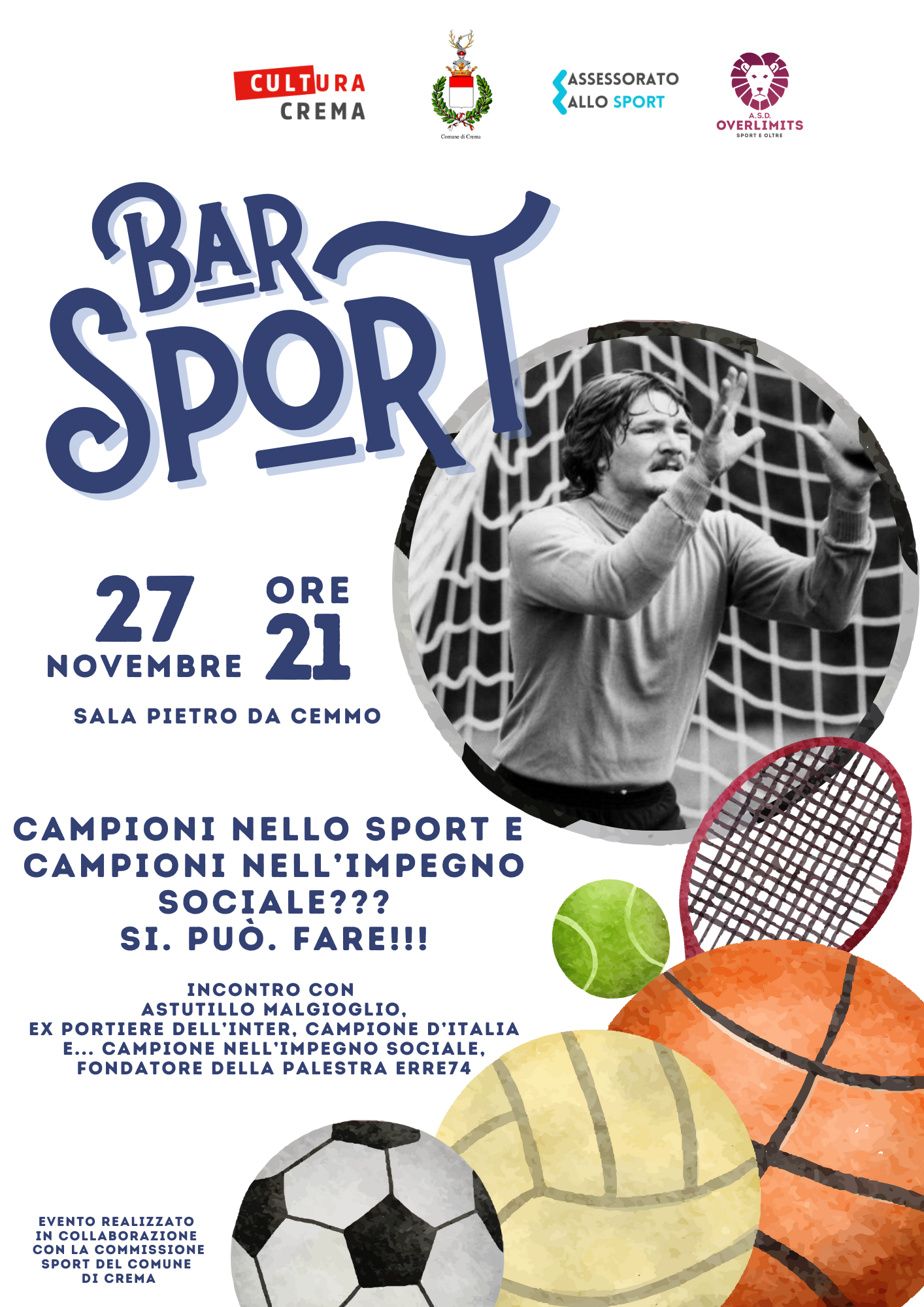 Riprende lunedì 27 novembre in sala Da Cemmo presso il Centro Sant’Agostino di Via Dante il Bar Sport
