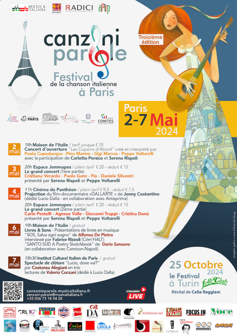 Festival Canzoni&Parole a Parigi: la terza edizione a inizio maggio 2024