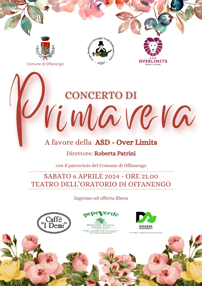 Offanengo, Concerto di Primavera del Corpo Bandistico Verdi di Ombriano