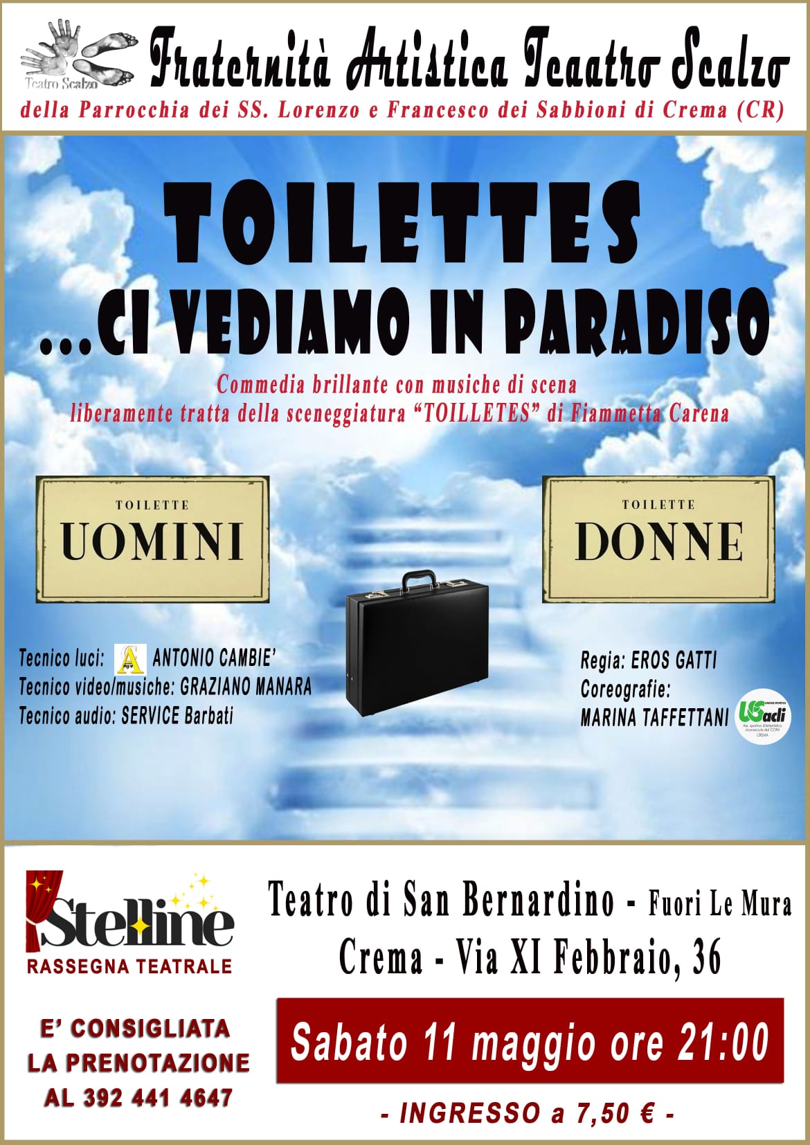 Stelline, la compagnia Sabbioni Fraternità artistica teatro scalzo mette in scena Toilette